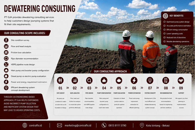 Konsultasi dan kajian teknis dewatering